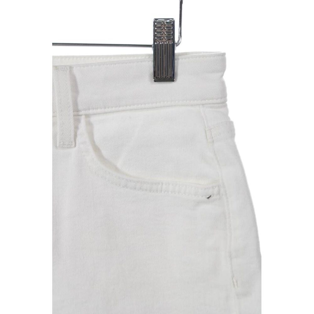 Joe's Collection Womens Cut-Off Shorts White Cotton Button Size 26